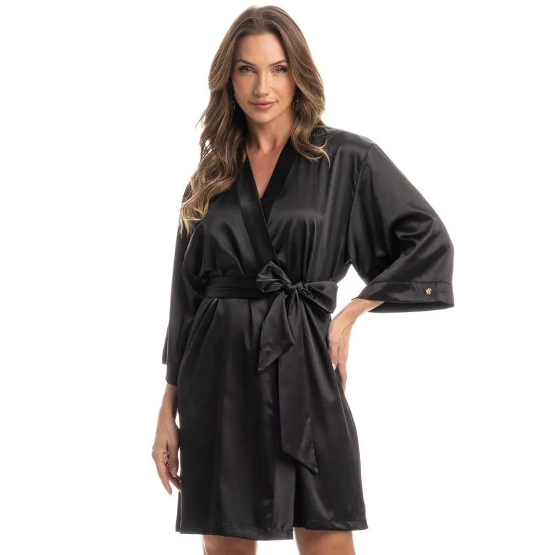 Robe Feminino Violeta Preto/TU