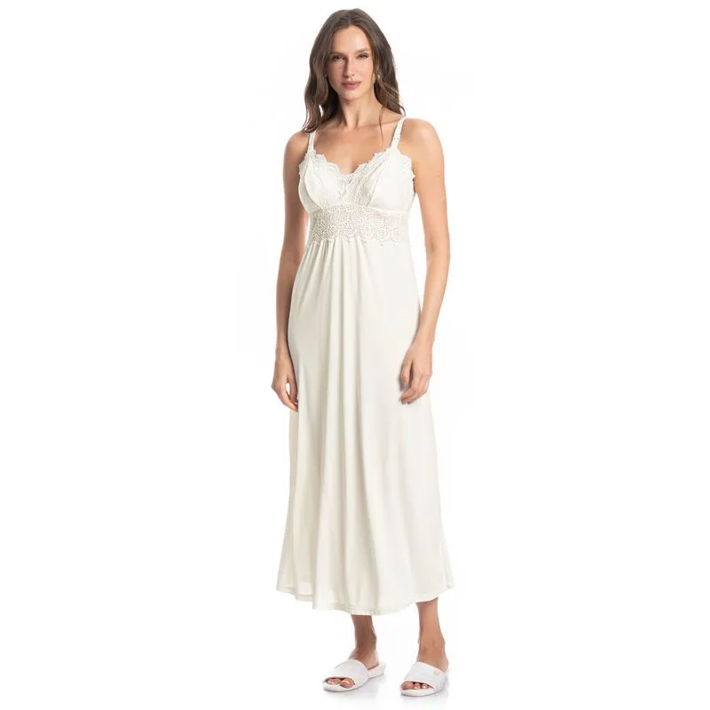 Camisola Longa Amamentação Lótus Branco/G