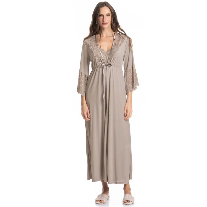 Robe Longo Nani Bege/TU