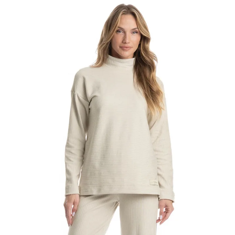Blusa Gola Alta Elisa Bege/P