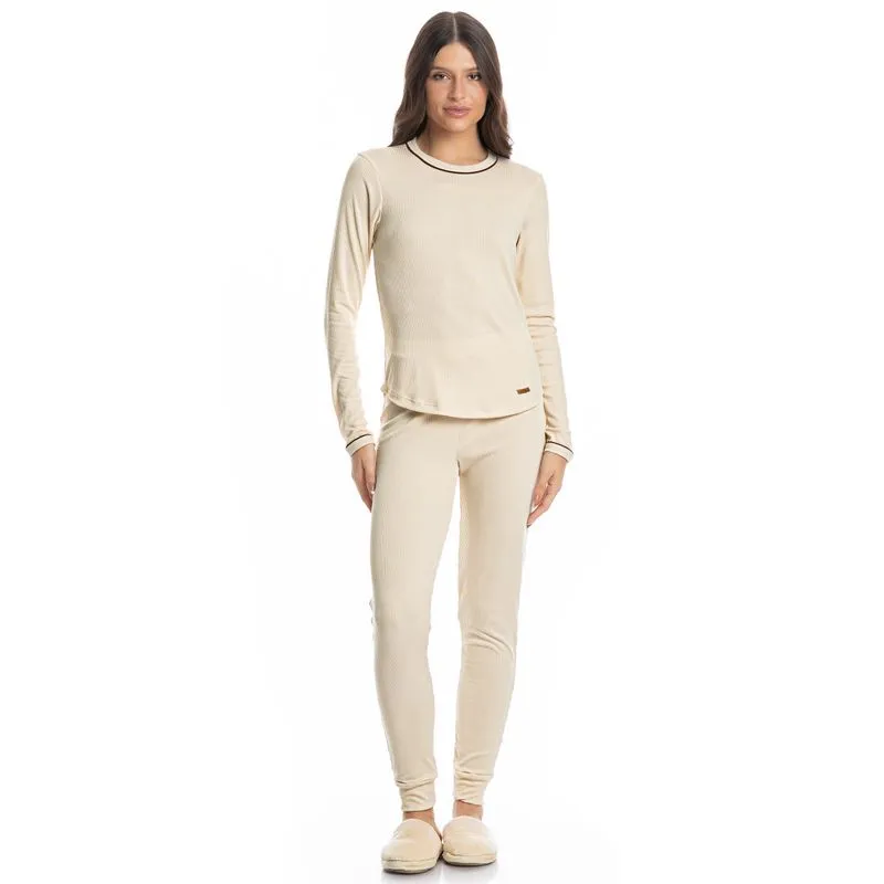 Pijama Slim Madeline Branco/GG