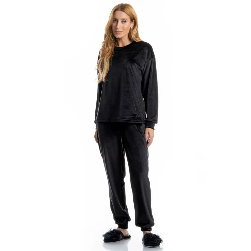 Pijama Feminino Longo Dolce Preto/M