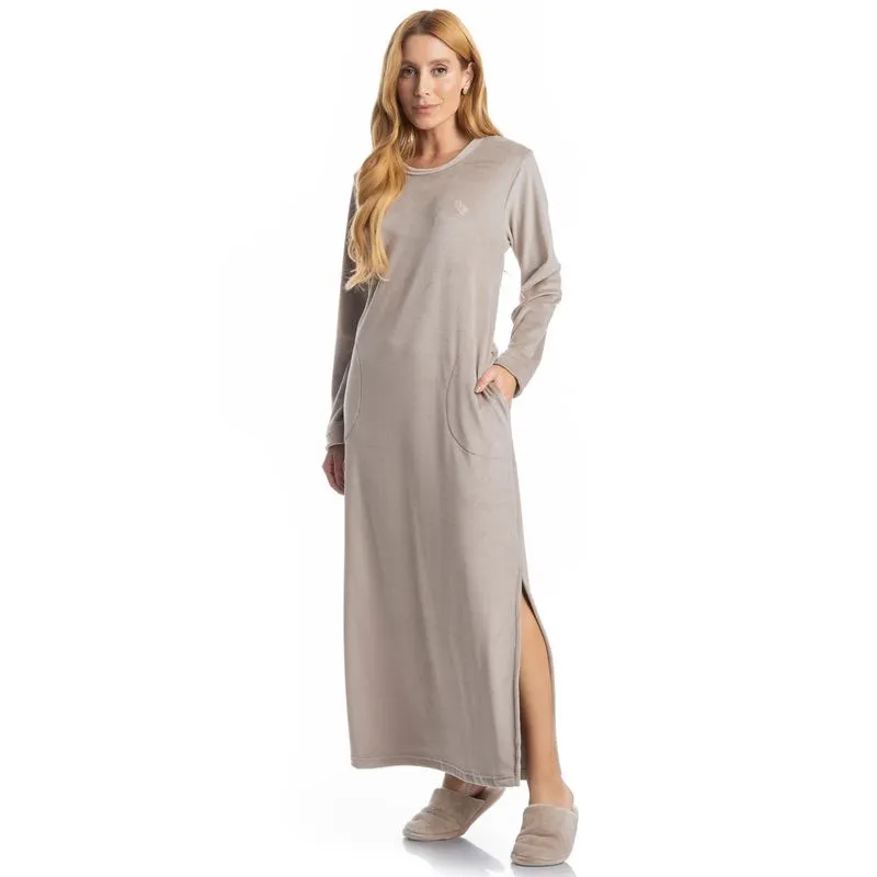 Camisão Feminino Longo Dolce Bege/P