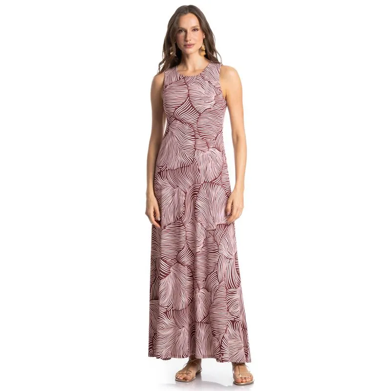 Vestido Regata Merlot Vinho/G