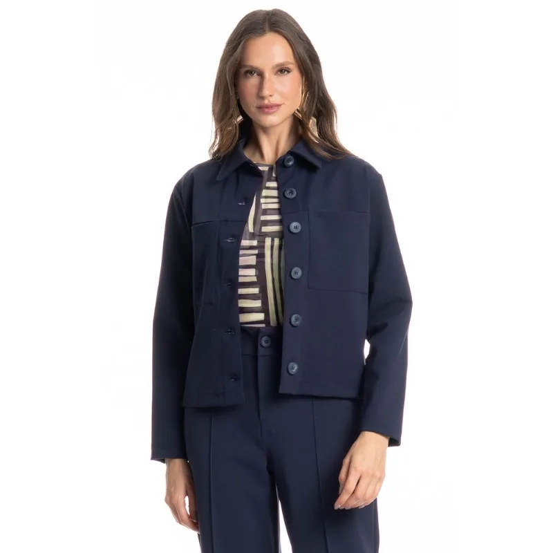 Camisa Feminina Daniela Azul Marinho/GG