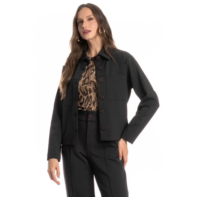 Camisa Feminina Daniela Preto/GG