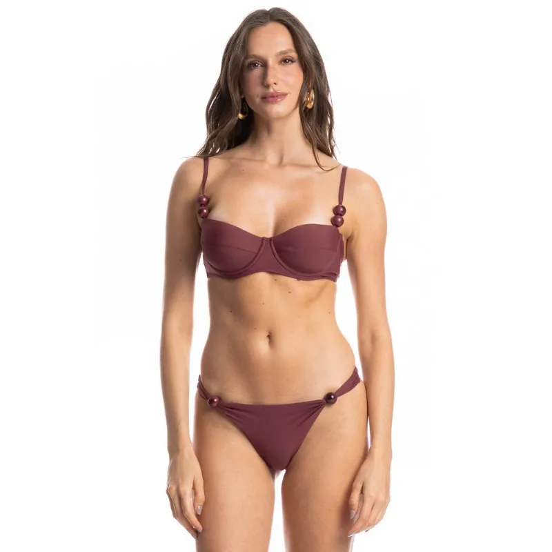 Biquíni Corset Slim Média Mangostim Vinho/P