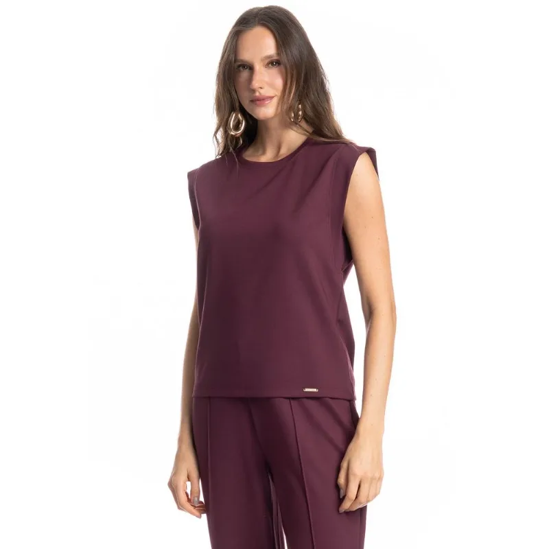 Blusa Lavinia Vinho/P