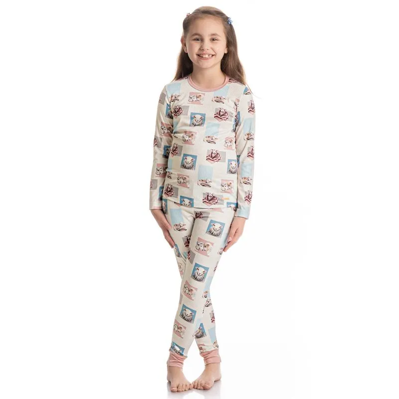 Pijama Infantil Slim Sheep Branco/06