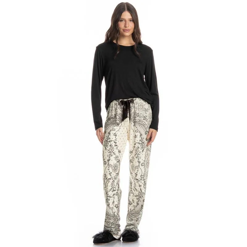 Pijama Feminino Longo Chiara Branco/M