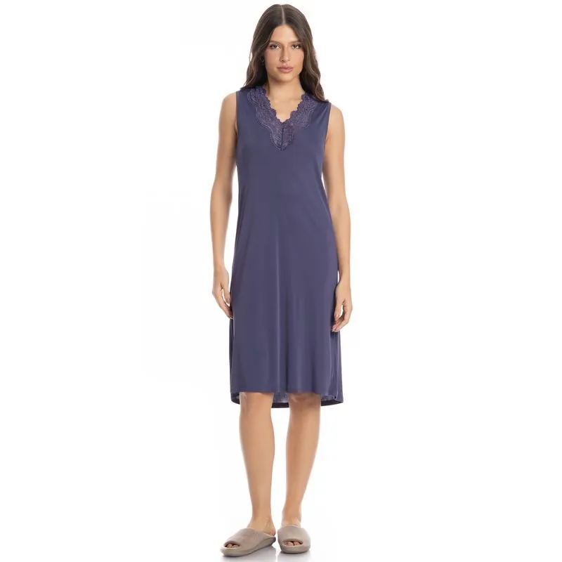 Camisão Médio Regata Biba Azul Marinho/P