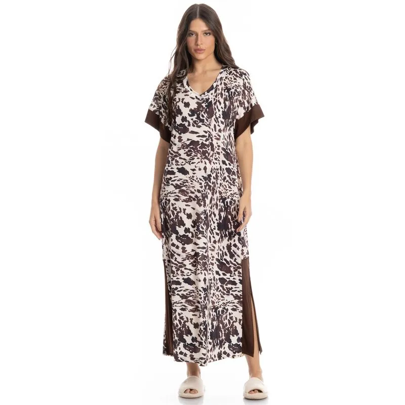Kaftan Longo Lorena Bege/G