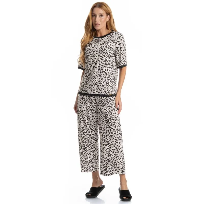 Pijama Feminino Capri Betina Preto/G