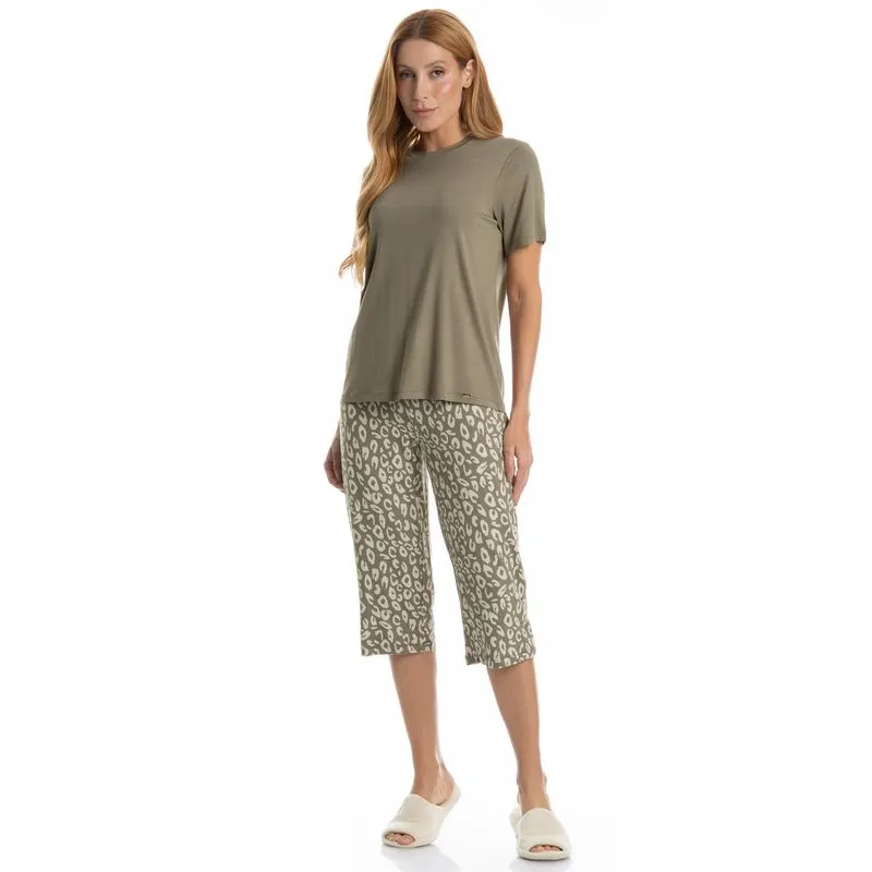 Pijama Feminino Pescador Luana Verde/M