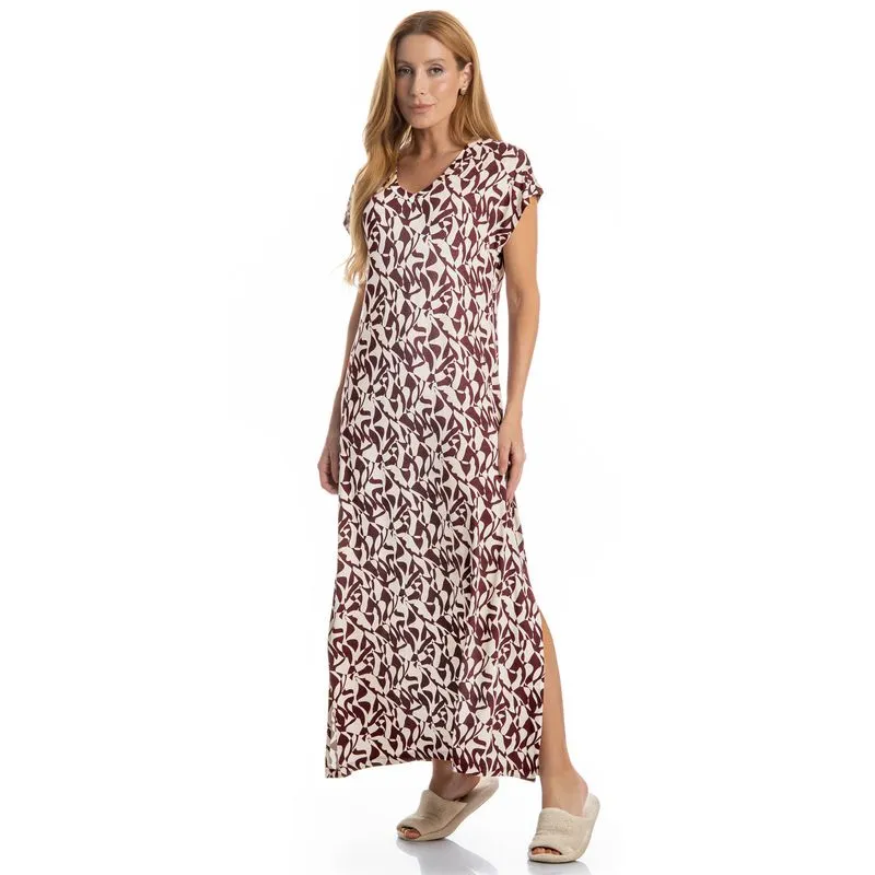 Camisão Feminino Midi Ligia Vermelho/GG