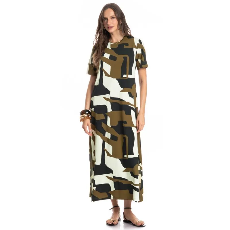 Vestido Com Manga Copenhagem Preto/P