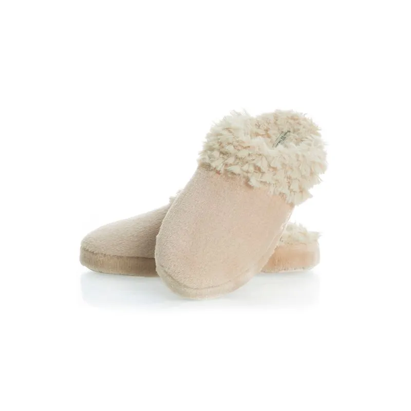 Chinelo Feminino Com Pelo Bela Soft Bege/36