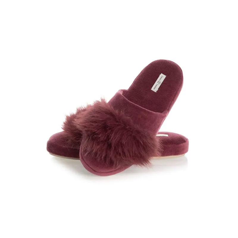 Chinelo Em Plush Colors Marina Vinho/40