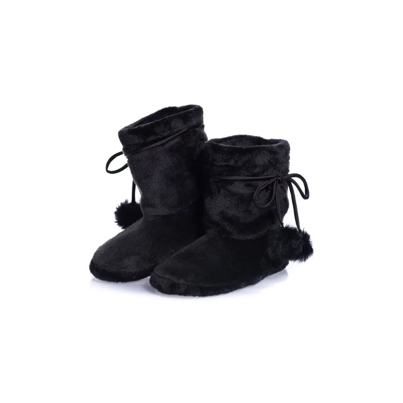 Bota Feminina Em Fleece Domenica Preto/38