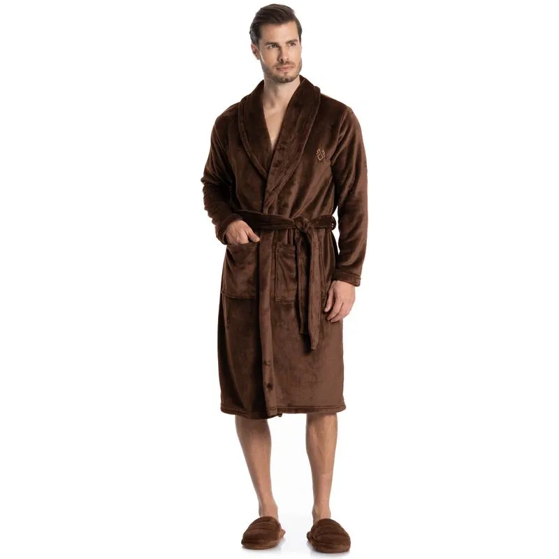 Robe Masculino Longo Léo Bege/GG