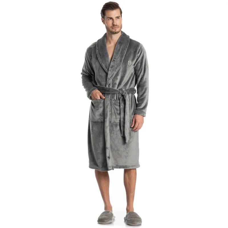 Robe Masculino Longo Léo Cinza/M
