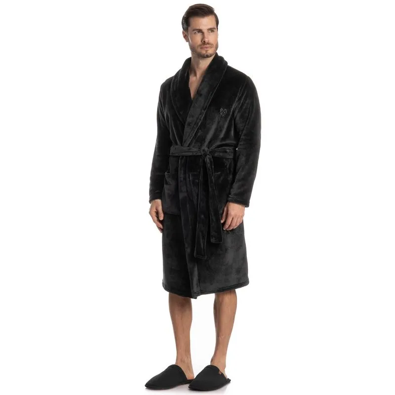 Robe Masculino Longo Léo Preto/G