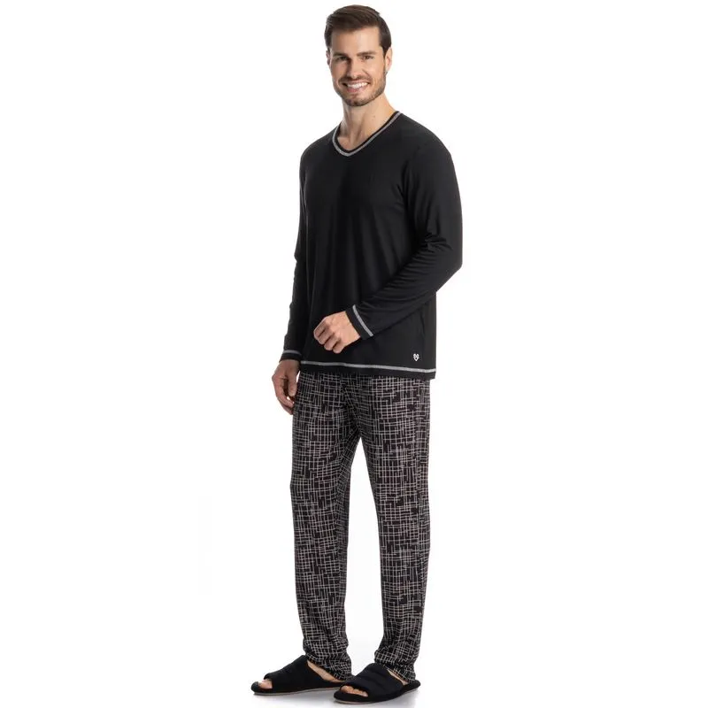 Pijama Masculino Longo Arthur Preto/M