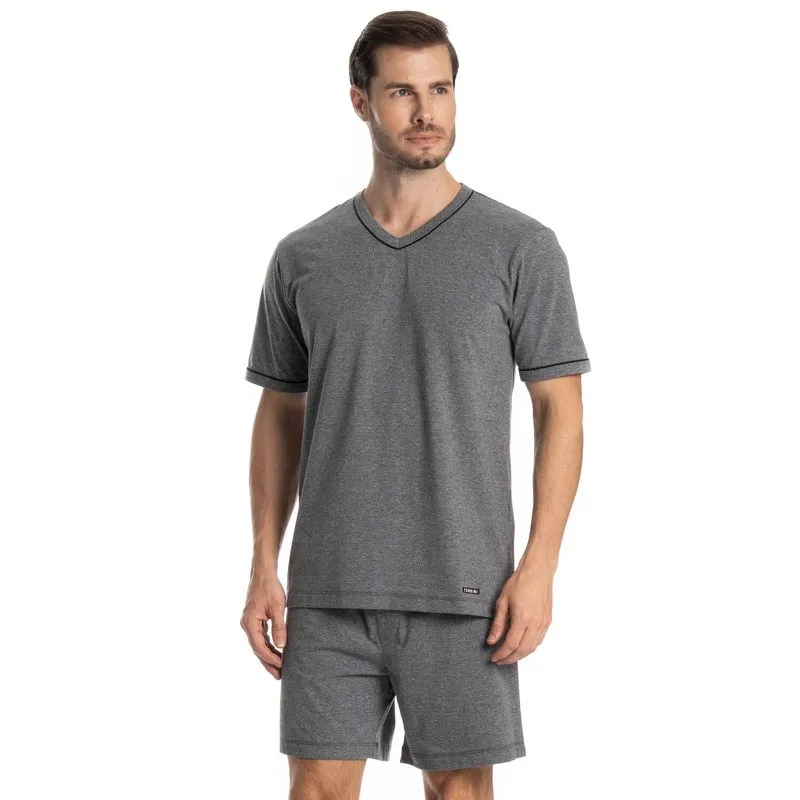 Pijama Masculino Curto Roberto Cinza/M