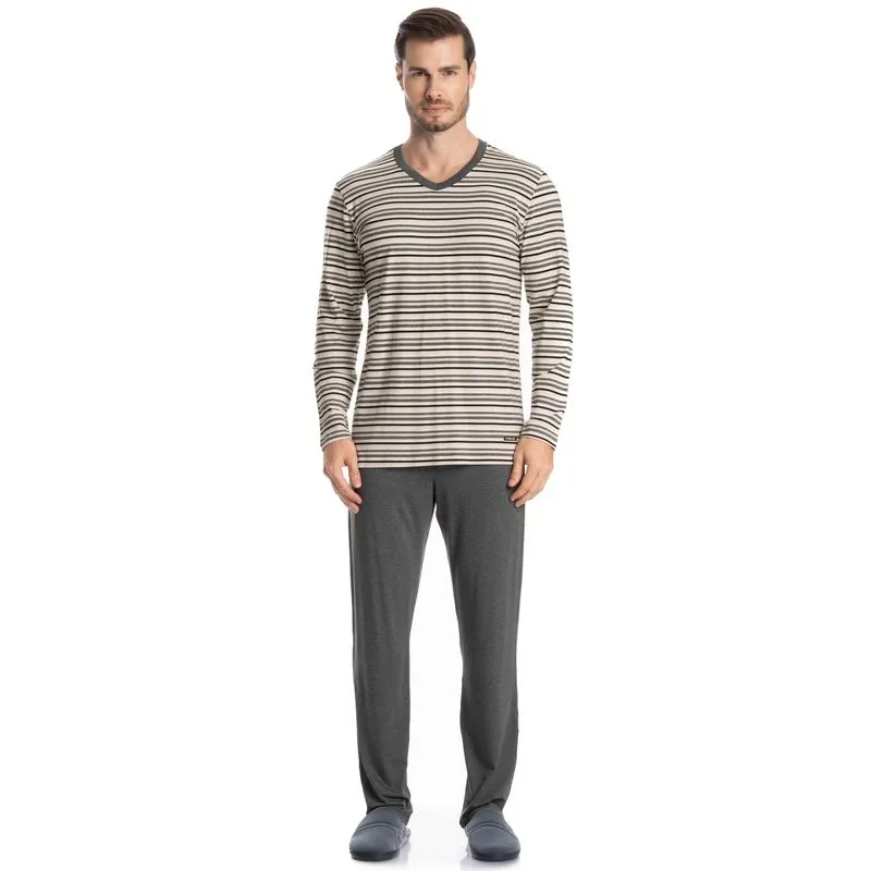 Pijama Masculino Longo José Cinza/GG