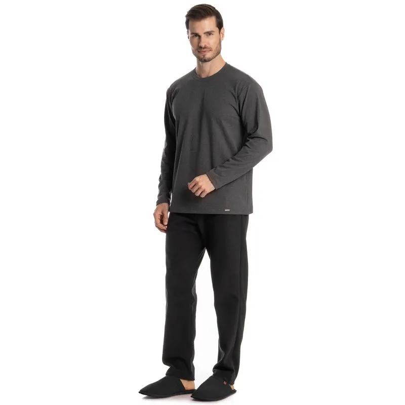 Pijama Masculino Longo Nicolas Preto/G