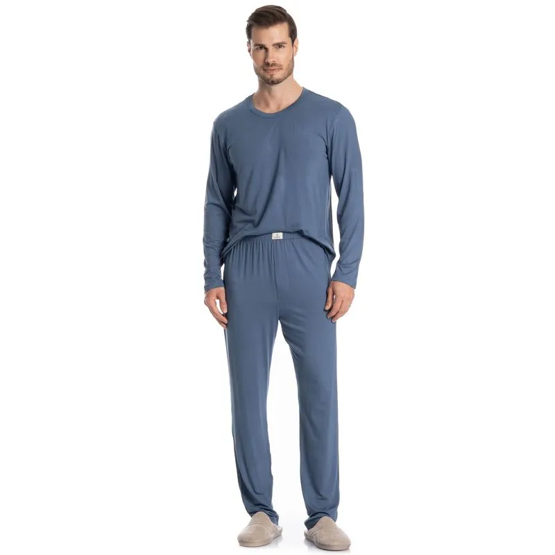 Pijama Masculino Longo Francisco Azul-2/GG