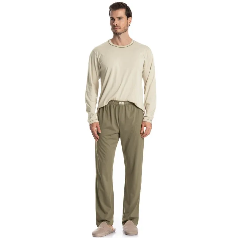Pijama Masculino Longo Dado Verde/M