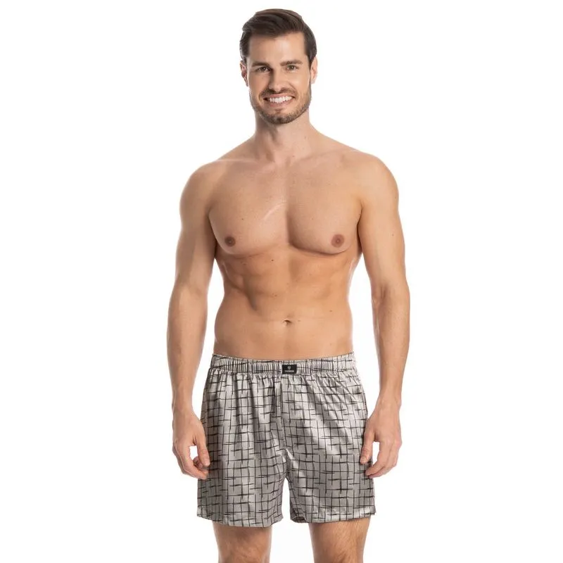 Boxer Masculina Enzo Bege/GG