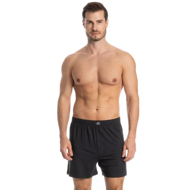 Boxer Masculina Visco Tombini Preto/XG