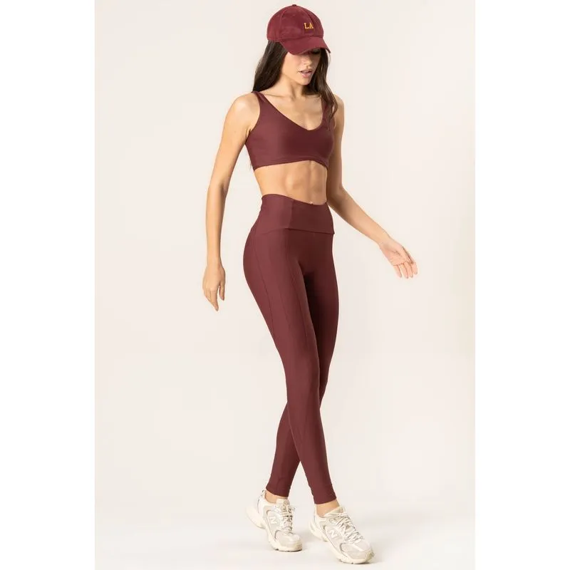 Calça Legging Plus Color Emana Vinho/G