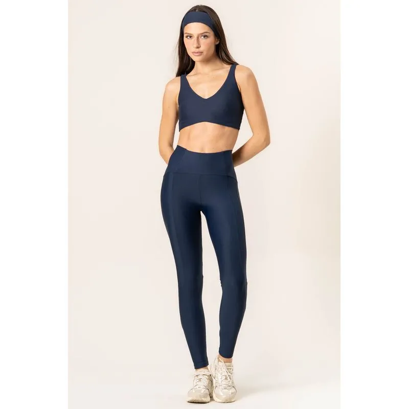 Calça Legging Plus Color Emana Azul Marinho/GG
