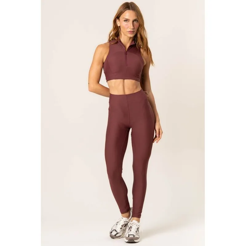 Calça Legging Invisible Slim Shape Elevate Vivame Vinho/G