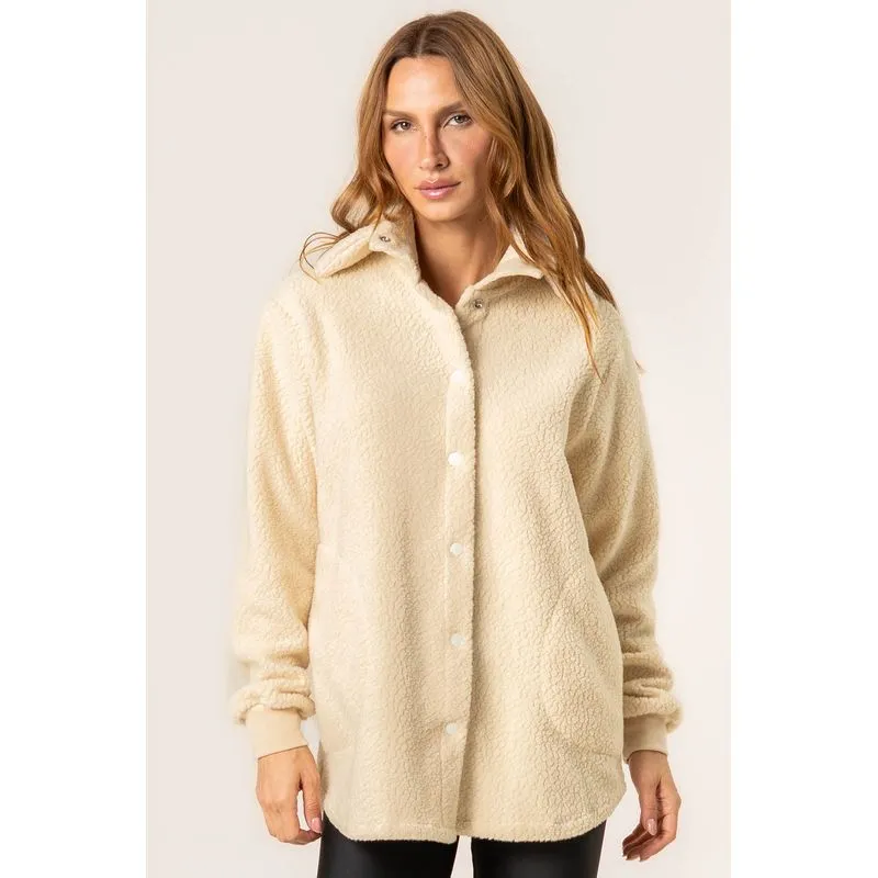 Camisa Com Gola Alta Sherpa Vivame Branco/G