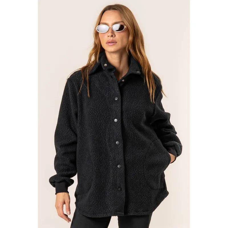 Camisa Com Gola Alta Sherpa Vivame Preto/P