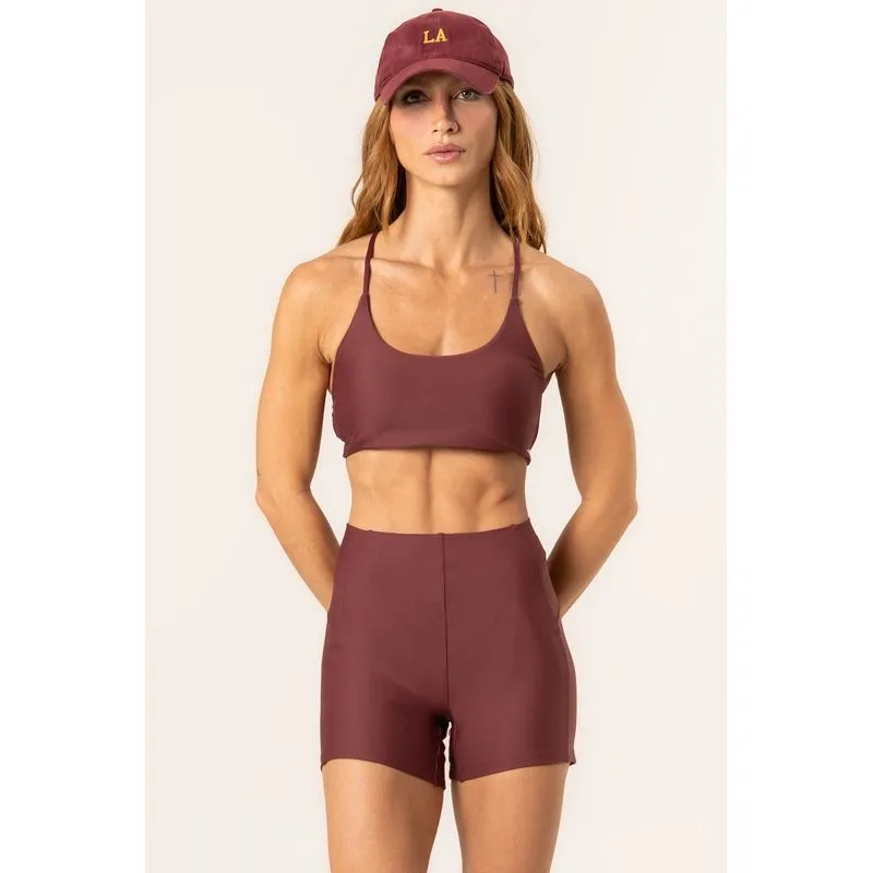 Shorts Curto Invisible Slim Shape Elevate Vivame Vinho/G
