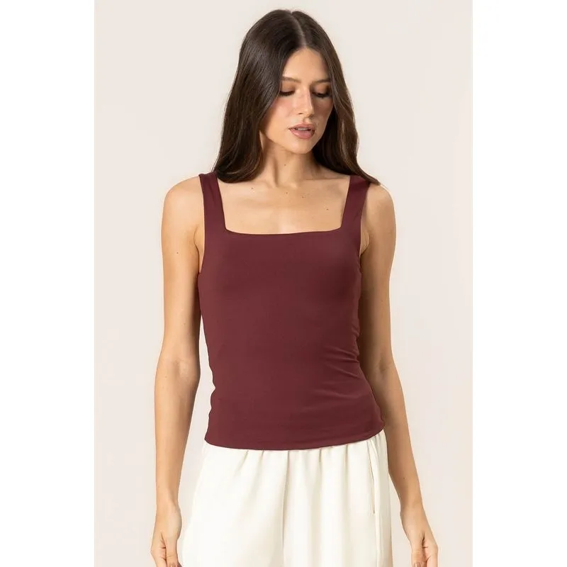 Regata Squareneck Trend Contour Vinho/M