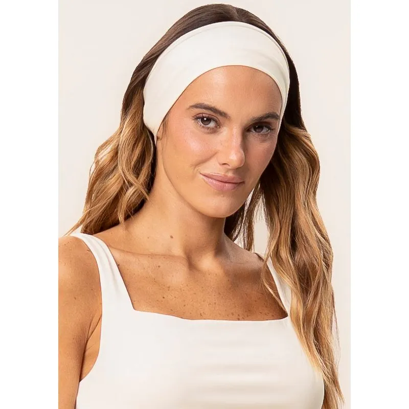 Kit 3 Faixinhas De Cabelo Larga Essential Contour Branco/TU