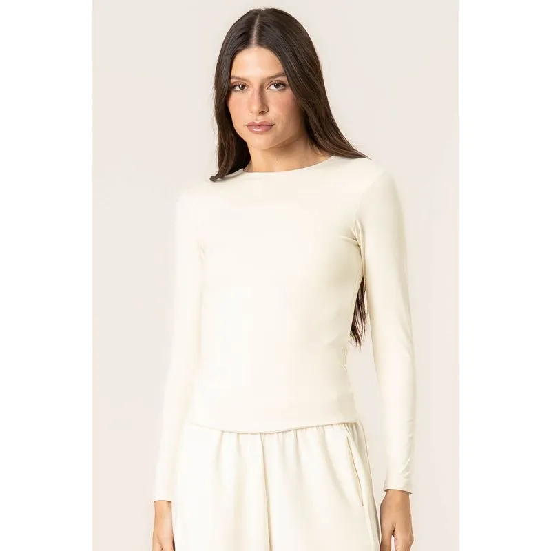 Blusa Manga Longa Contour Branco/G