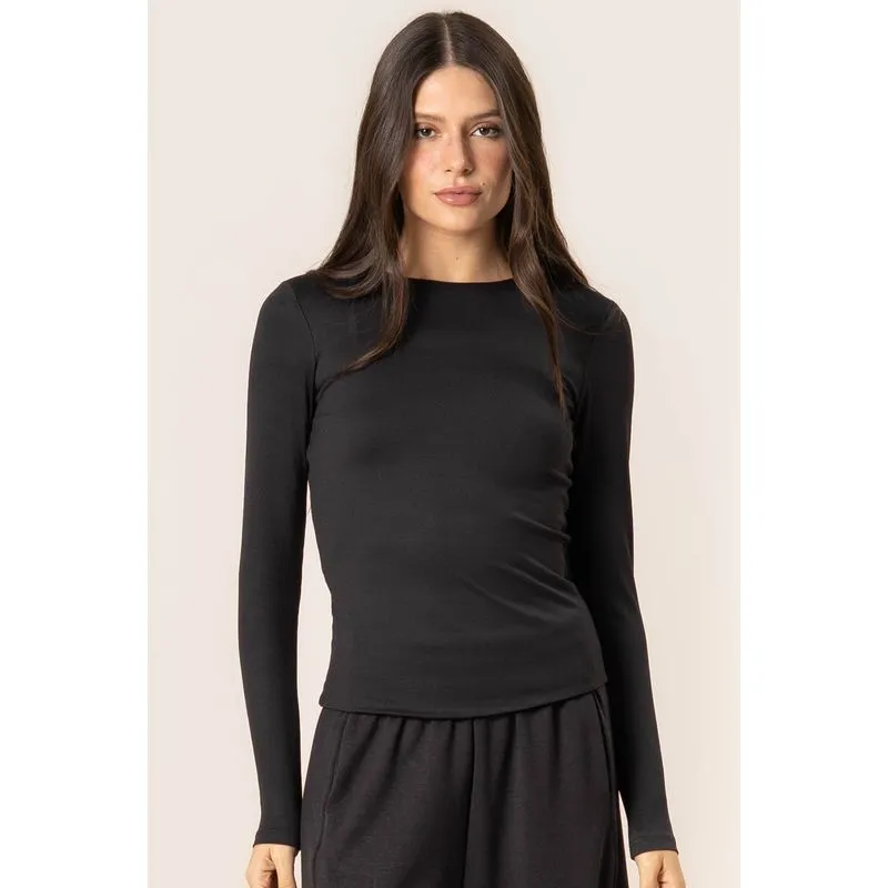 Blusa Manga Longa Contour Preto/GG