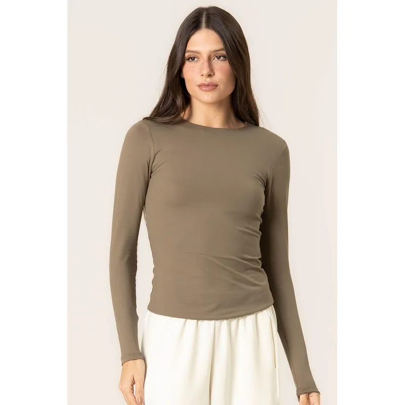 Blusa Manga Longa Trend Contour Verde/GG