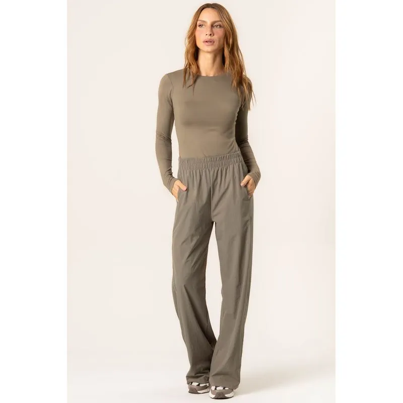 Calça Reta Com Bolsos Flex Vivame Verde/PP
