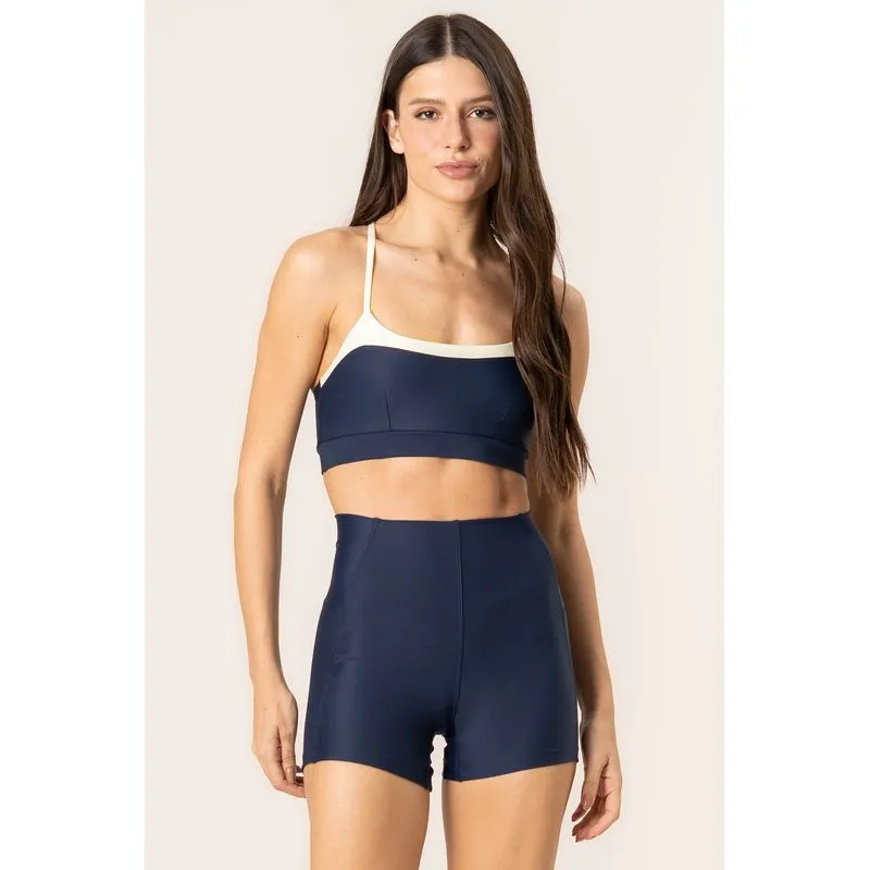 Shorts Curto Invisible Shape Dash Vivame Azul Marinho/P