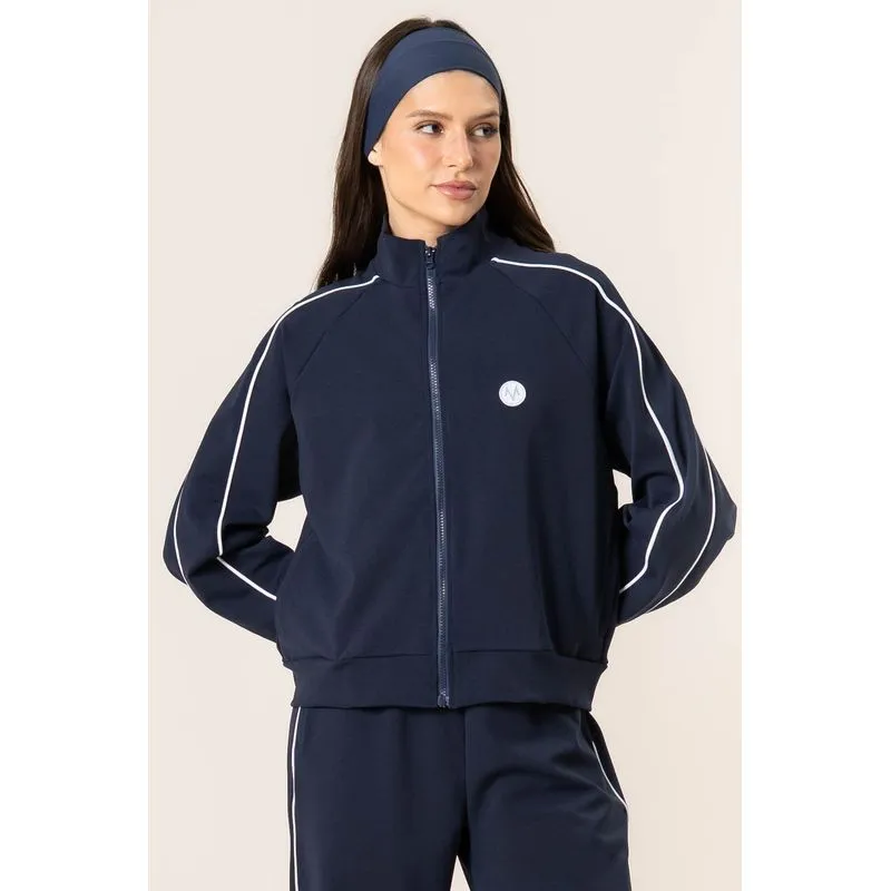 Jaqueta Com Bolsos Tess Vivame Azul Marinho/G