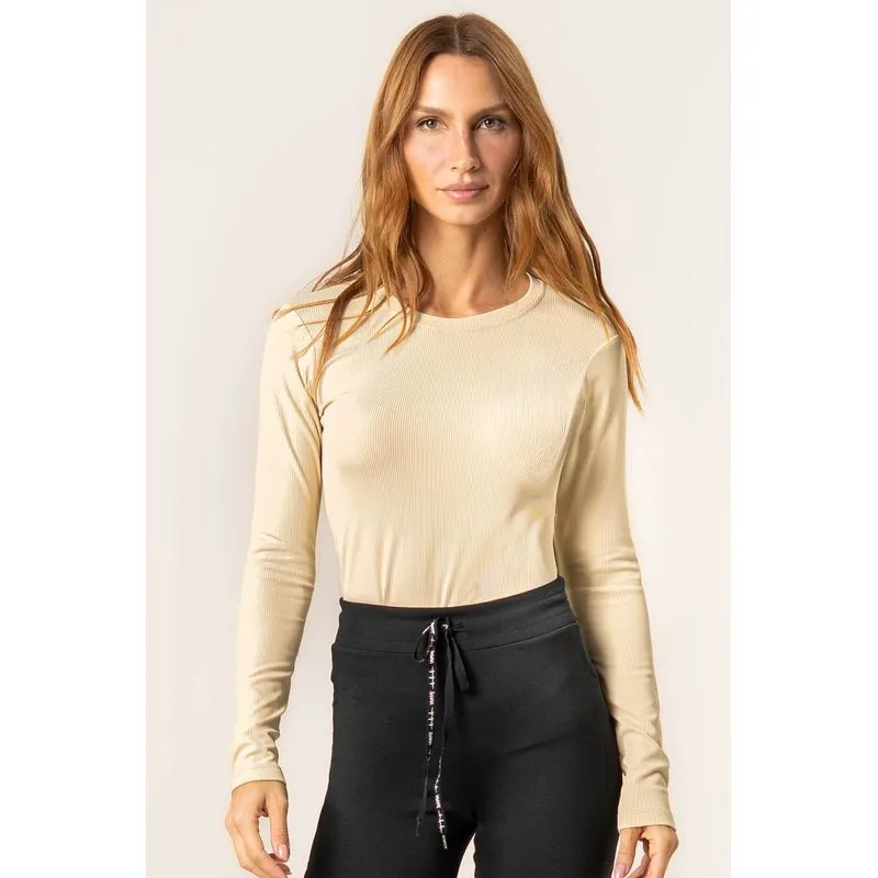 Blusa Manga Longa Canelada Thermal Vivame Branco/G