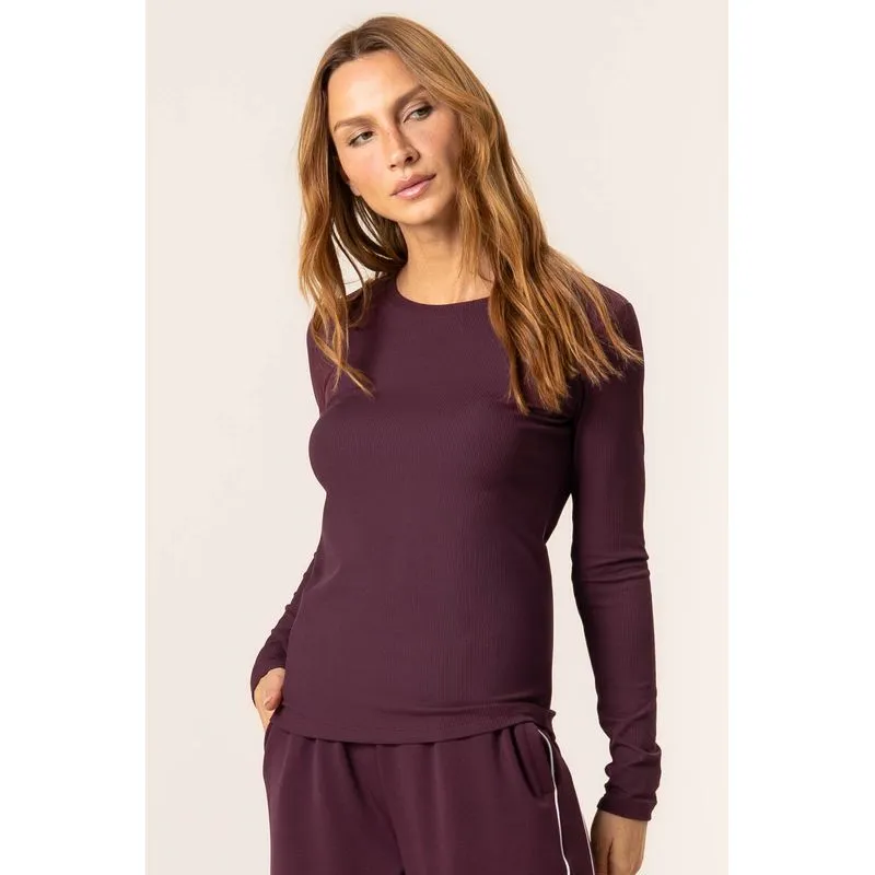 Blusa Manga Longa Canelada Thermal Vivame Vermelho/M